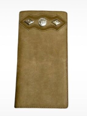 Nocona Rodeo Style Men's Wallet - Distressed Brown Leather, Western Design